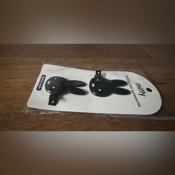 MIFFY-Imported (NWT) 2 Black Hair Clips - Picture 4 of 6